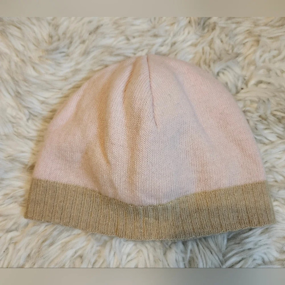 Fendi Other - Fendi Baby Pink/Beige Fitted Beanie